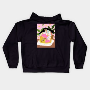 Retro Lady Kids Hoodie